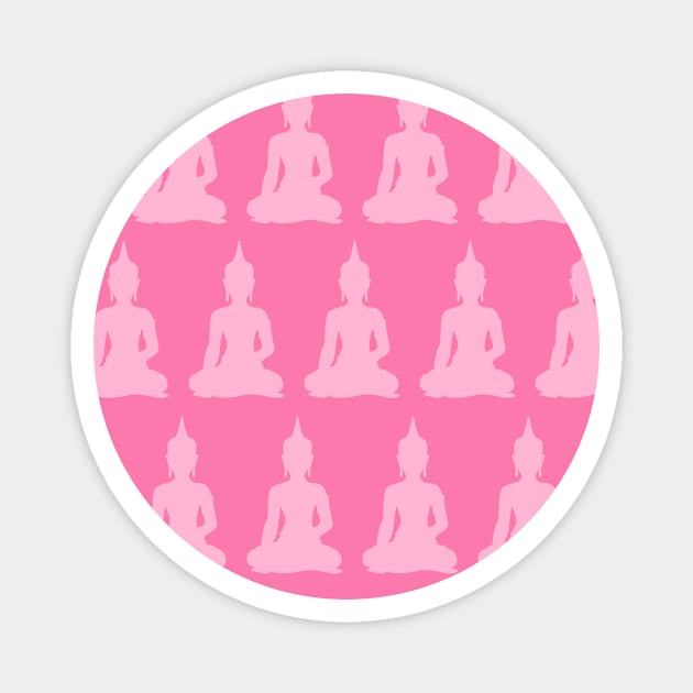 Pink Buddha Pattern Magnet by XOOXOO